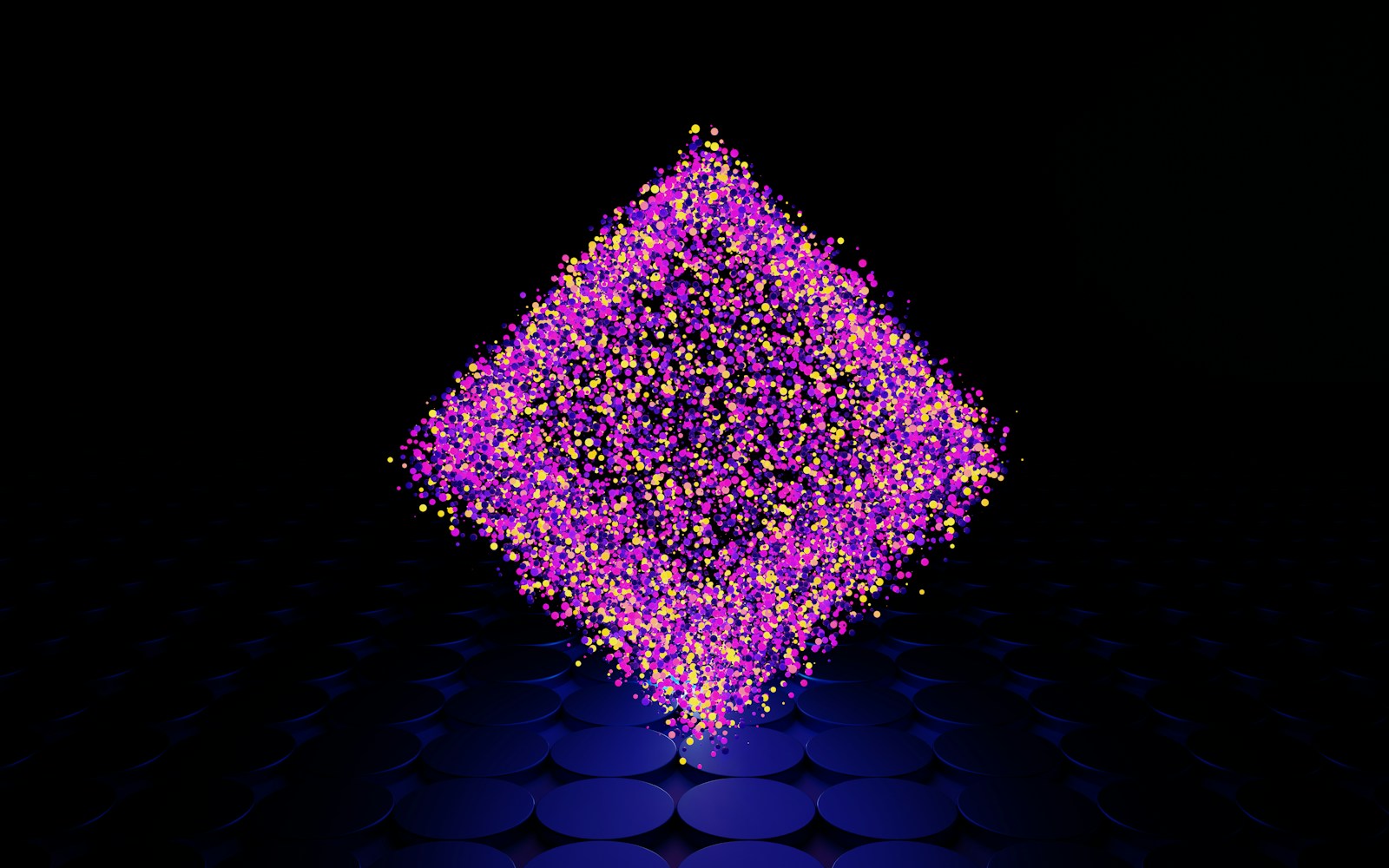 Photo by BoliviaInteligente a computer generated image of a purple cube